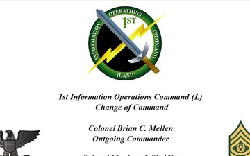 1st Information Operations Command's virtual change of command and relinquish of responsibility