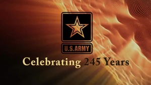 U.S. Army 245th Birthday Logo Animation