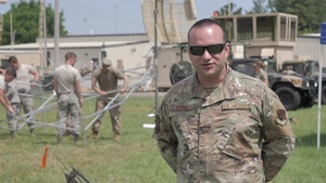 U.S. Airmen with the 53rd Air Traffic Control Squadron conduct upgrade training.
