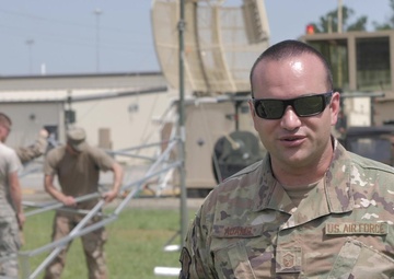 U.S. Airmen with the 53rd Air Traffic Control Squadron conduct upgrade training.
