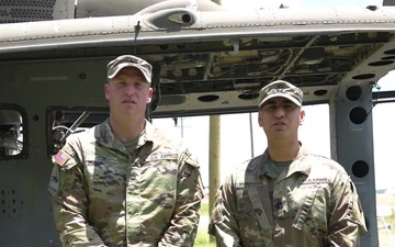 Alaska Army National Guard Capt. Montoya and Sergeant 1st. Class Cox 4th of July shout out.