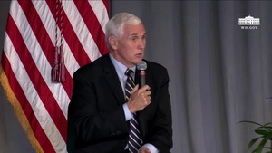 Vice President Pence Participates in a Listening Session with Faith and Community Leaders