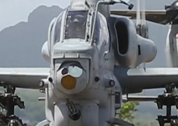 U.S. Marine and Navy helicopters exercise maritime strike capability