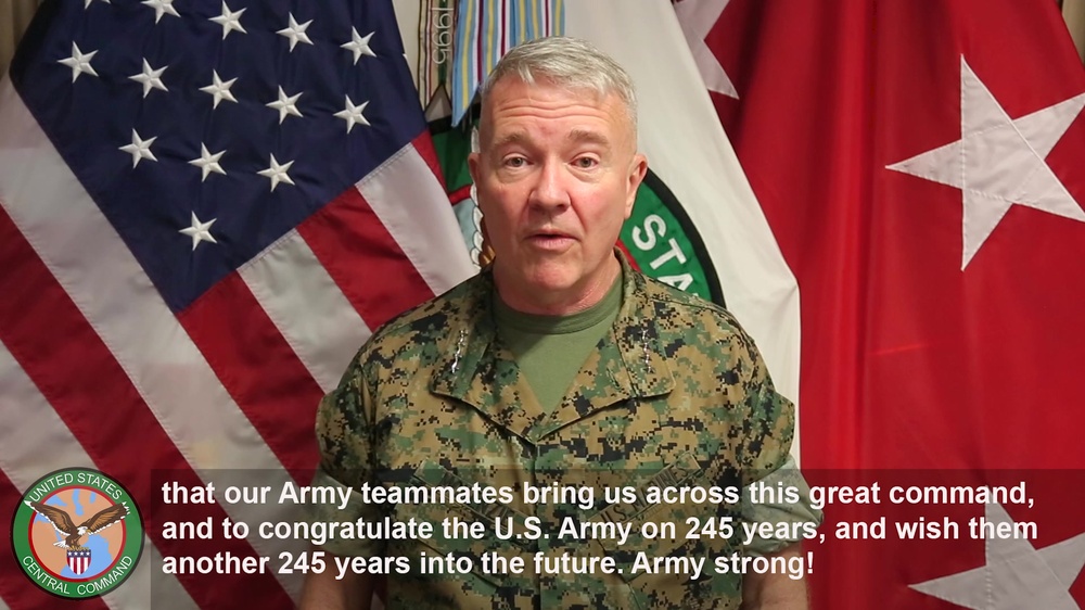 DVIDS - Video - Army birthday and Flag Day greeting from USCENTCOM