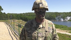 Defender Europe 20 Plus - U.S. and Polish Armies cross river under simulated battle conditions
