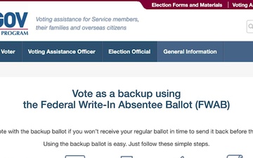 Federal Voting Assistance Program VAO Virtual Workshop