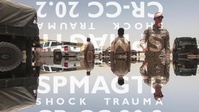 SPMAGTF-CR-CC 20.2 SHOCK TRAUMA PLATOON ON THE MOVE