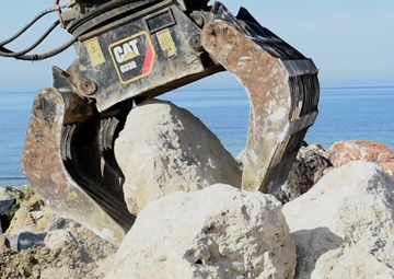 NMCB 1 Repairs Eroded Surfline aboard Naval Station Rota, Spain