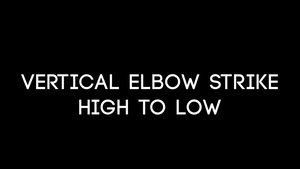 Vertical Elbow Strike High to Low
