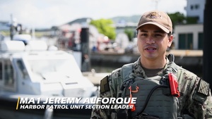 MA1 Jeremy Alforque Shows Us Harbor Secutiry