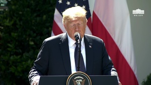President Trump Participates in a Joint Press Conference with the President of Poland
