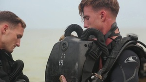 Suit Up: Marines with the Amphibious Reconnaissance Platoon prepare to conduct clandestine subsurface infiltration