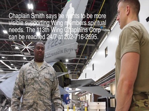113th Wing gets new 'more visible' chaplain
