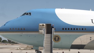 President Trump Lands In Yuma