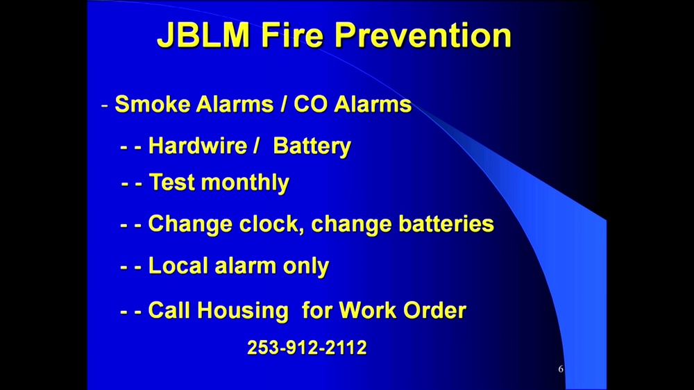 DVIDS Video JBLM HOME FIRE PREVENTION