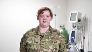 Senior Airman Ashtyn Evans sends Independence Day greeting to Auburn, Illinois