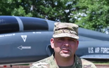 U.S. Air Force Master Sgt. Rogelio Gutierrez sends Independence Day greeting to Junction, Texas