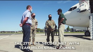 SECDEF Visits Team Mildenhall - Highlight Reel