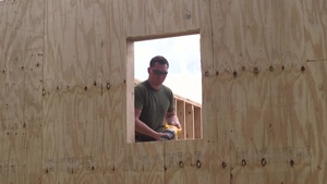 Set Hut! Hut! | 9th Engineer Support Battalion constructs a South West Asia hut