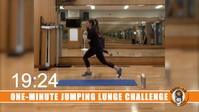 One Minute Jump Lunge Challenge