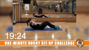 One Minute Rocky Situp Challenge