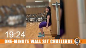 One Minute Wall Sit Challenge