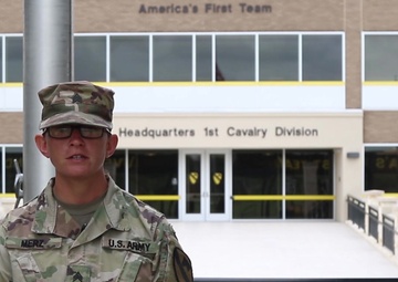 First Team Trooper, Sgt. Merz explains why she joined the Army