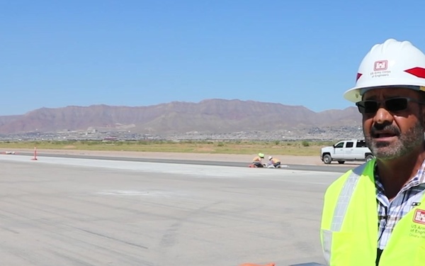Biggs Army Airfield's building of the barrier arrest kit