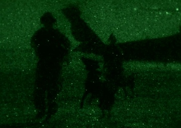 US and Norwegian Coalition Blackhawk flights and night live-fire exercise