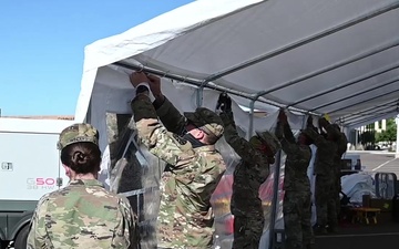 AZ National Guard assists at local COVID-19 drive-up testing site