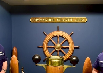 Coast Guard Atlantic Area Commander and Command Master Chief address Covid-19 update