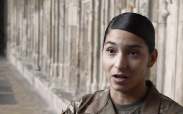 UK based US Army Soldiers visit Gloucester Cathedral ahead of July 4th 3of3