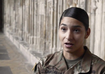 UK based US Army Soldiers visit Gloucester Cathedral ahead of July 4th 3of3