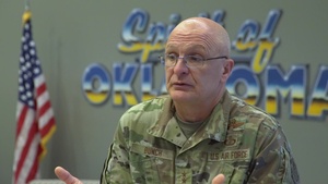 AFMC Commander Gen. Bunch Visits Tinker AFB - Interview Clips