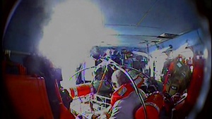 Coast Guard medevacs man suffering from leg laceration 34 miles off Oregon Inlet, North Carolina