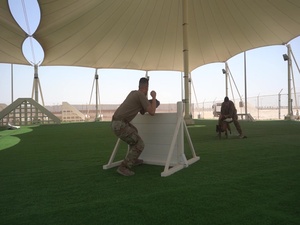 Military Working Dog/Handlers at AUAB Broll