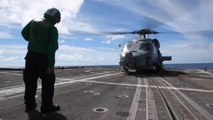 USS Princeton Sailors conduct Flight Operations
