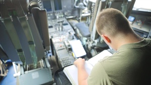 Loadmaster Pre-Flight Checks a C130J