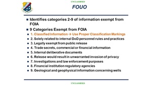 FOUO and Critical Information