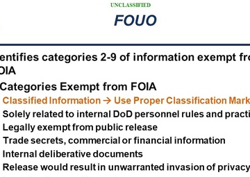 FOUO and Critical Information