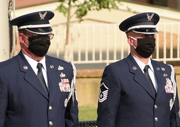 Final Color Guard Ceremony for 179th Honor Guard Airman