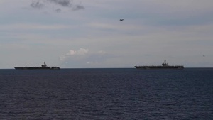 Nimitz Carrier Strike Force conducts dual carrier operations in the Indo-Pacific