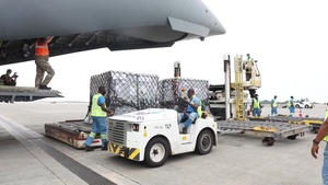 UK Royal Air Force delivers urgently needed medical items to Ghana