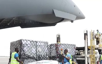 UK Royal Air Force delivers urgently needed medical items to Ghana