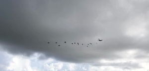 Army airborne task force descends into Guam