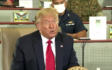 President Trump Receives a Briefing on SOUTHCOM Enhanced Counternarcotics Operations