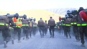 B-Roll: Charlie Co. Marines conduct 20-kilometer hike