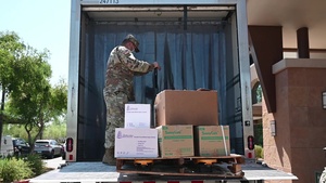 AZ National Guard delivers PPE to local clinic for COVID Testing