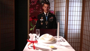 Fallen Soldier Table depicted by U.S. Army Japan Sergeant Audie Murphy Club Members