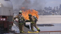 ARFF Marines train with San Diego County firefighters